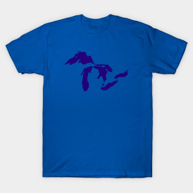 Great Lakes Blue T-Shirt by ilrokery